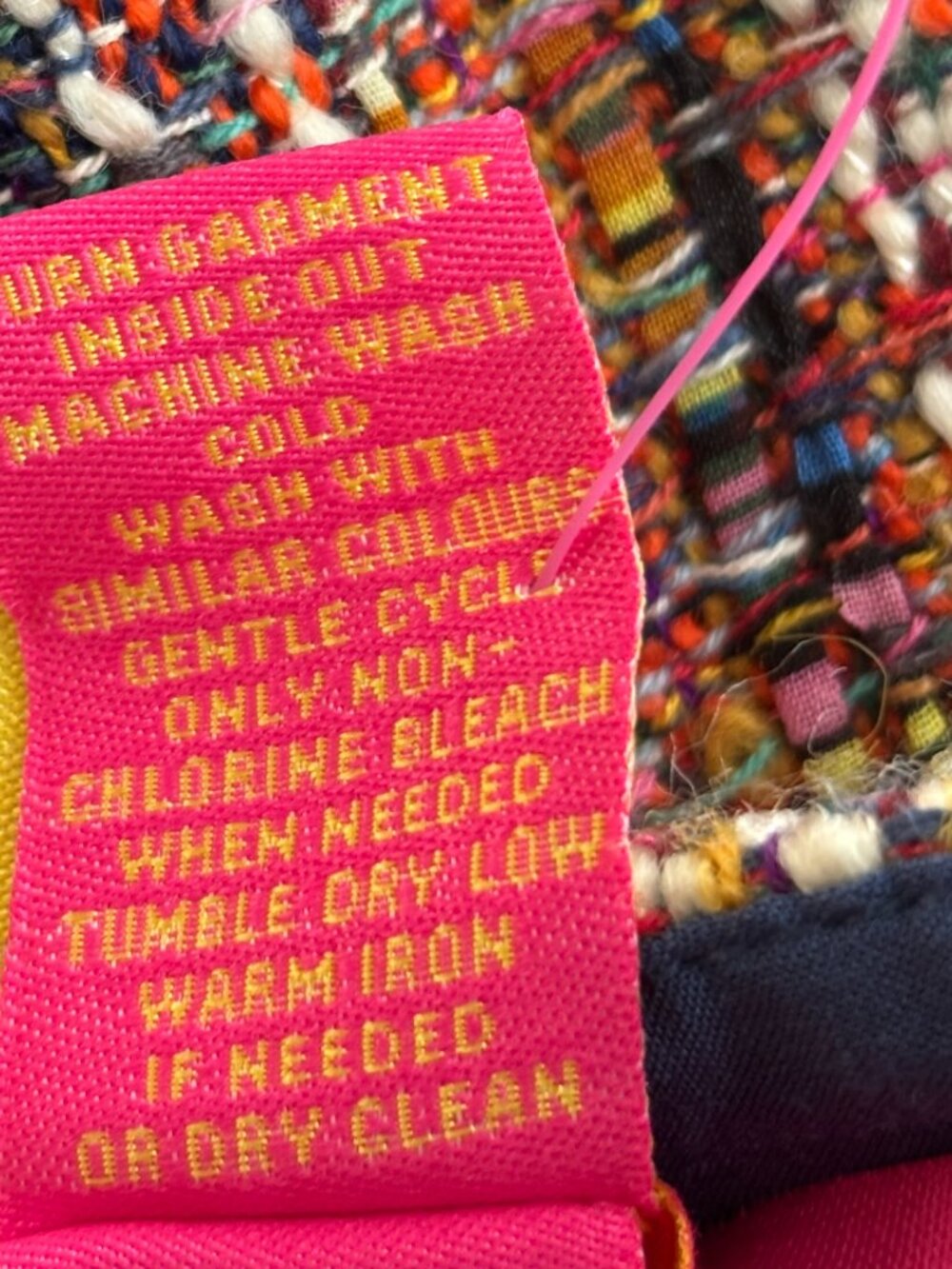 Catherine Malandrino Orange Tweed Skirt Size 6 NWT - Picture 6 of 6